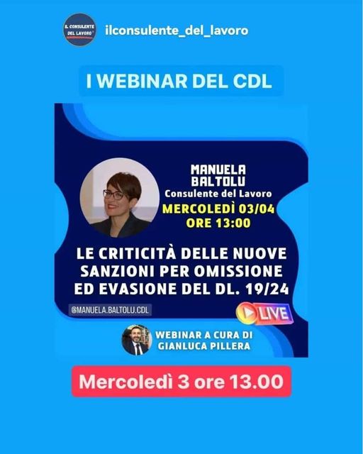 Webinar - Le criticità delle nuove sanzioni